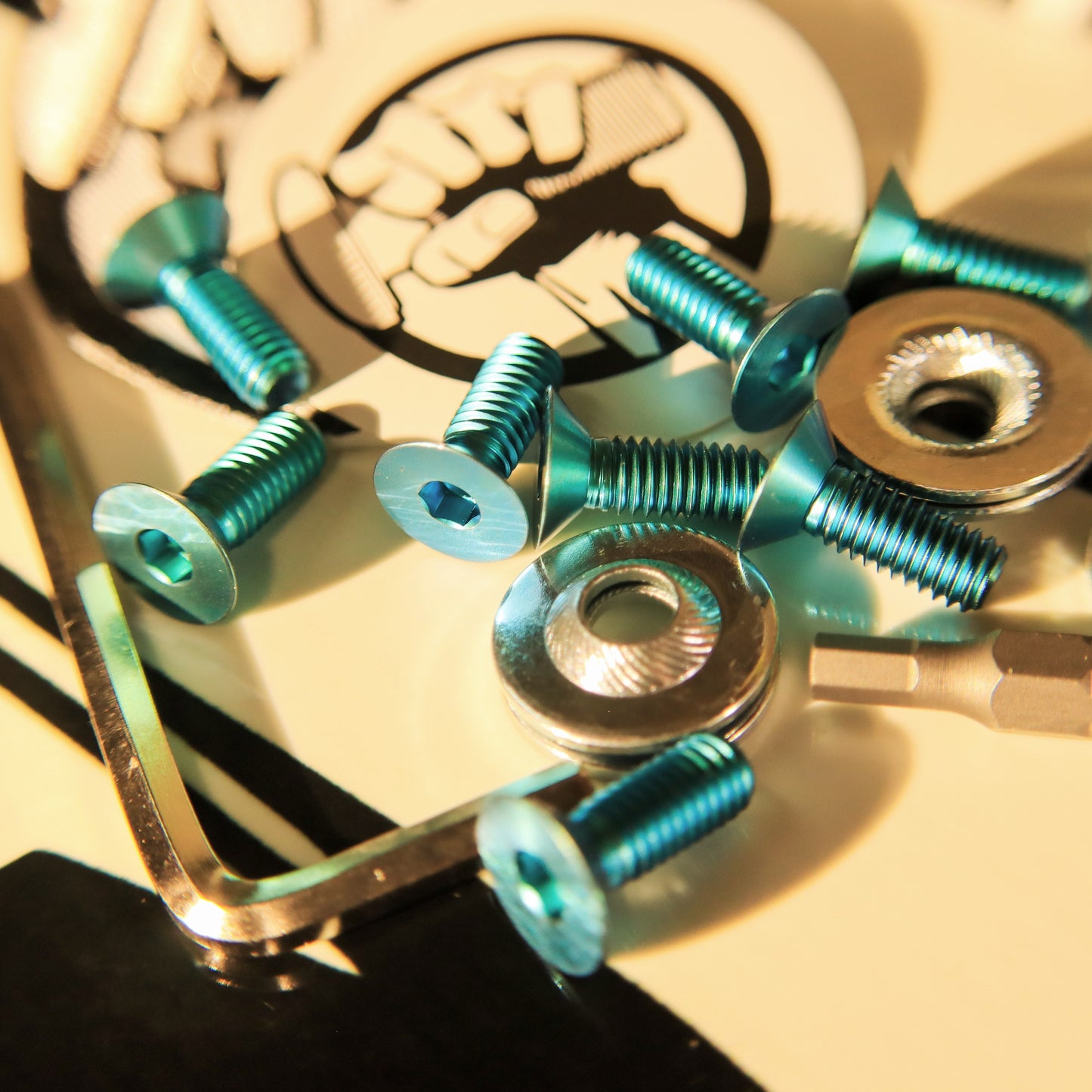 Titanium M6 15mm Hex Bolt kit (set of 8)